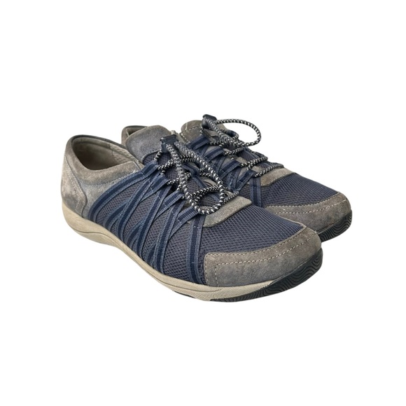 DANSKO Women's Honor Blue Suede Sneakers Tennis Shoes Size 40 - Picture 3 of 14